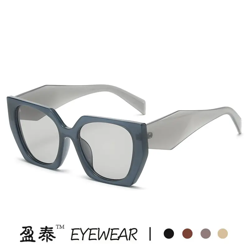 New European Sunglasses Diamond Temples Contrasting Colors - Image 9