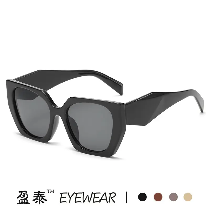 New European Sunglasses Diamond Temples Contrasting Colors - Image 11