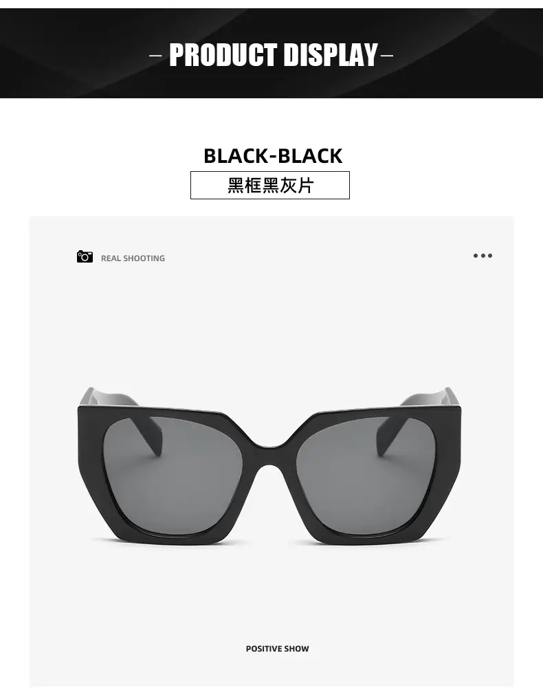 New European Sunglasses Diamond Temples Contrasting Colors — feature 14