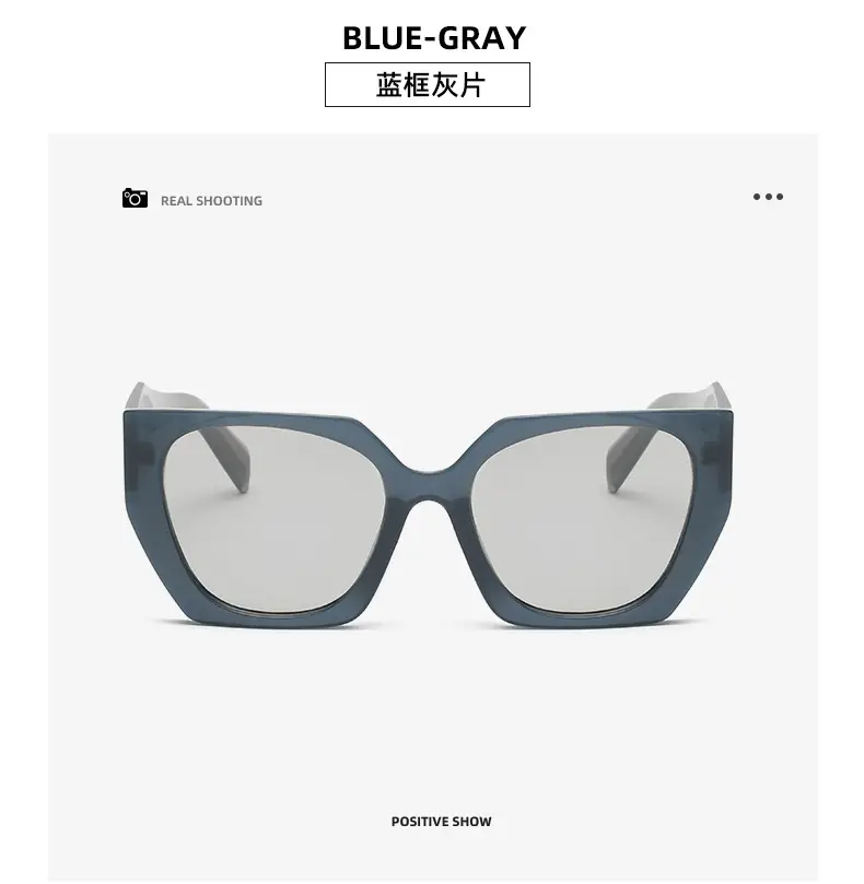 New European Sunglasses Diamond Temples Contrasting Colors — feature 16