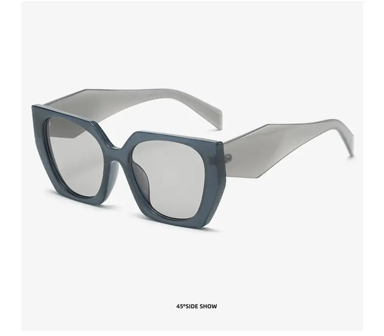 New European Sunglasses Diamond Temples Contrasting Colors — feature 17