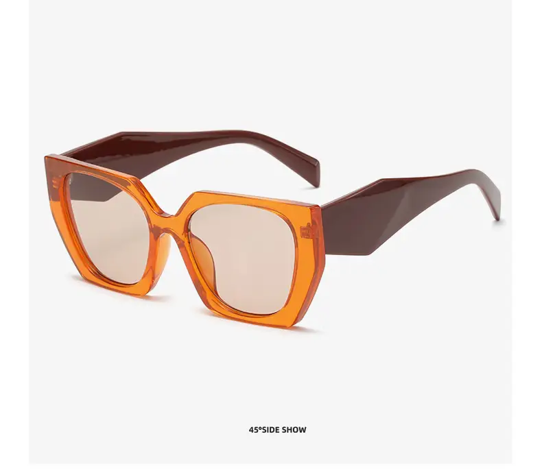 New European Sunglasses Diamond Temples Contrasting Colors — feature 21