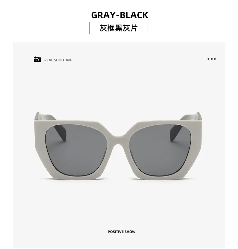 New European Sunglasses Diamond Temples Contrasting Colors — feature 24