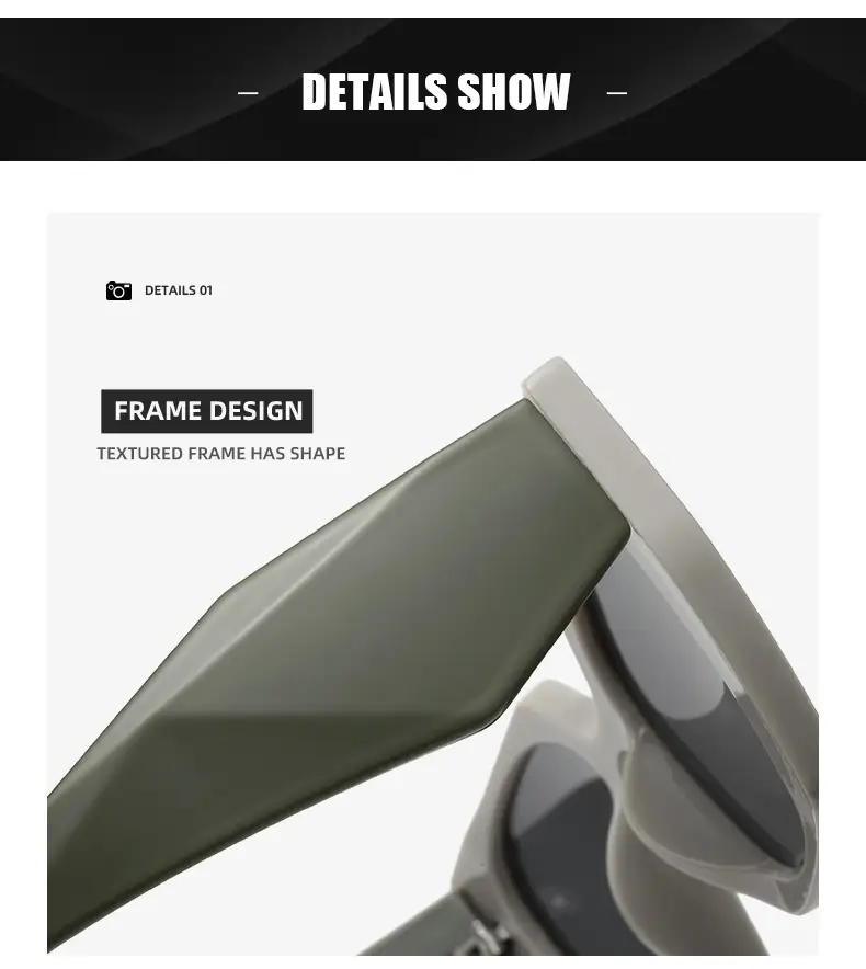 New European Sunglasses Diamond Temples Contrasting Colors — feature 27