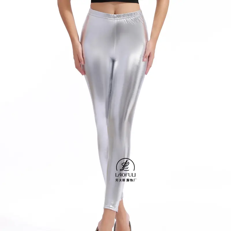 Black Faux Leather Leggings Nightclub Tight Fit - Image 11