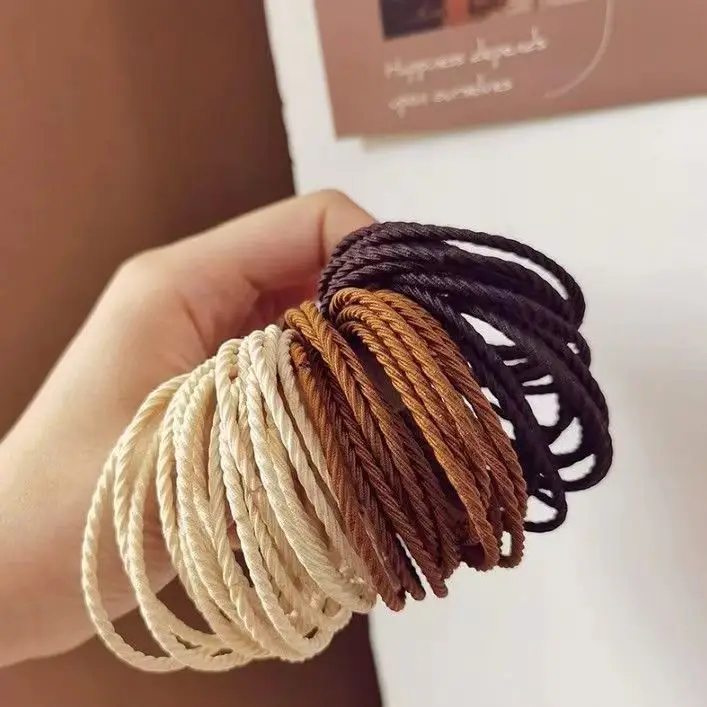 50 Pcs Colorful Hair Rope Rubber Band for Women