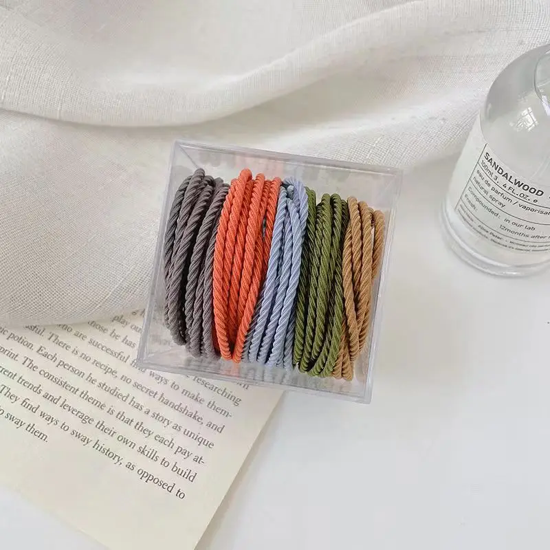 50 Pcs Colorful Hair Rope Rubber Band for Women