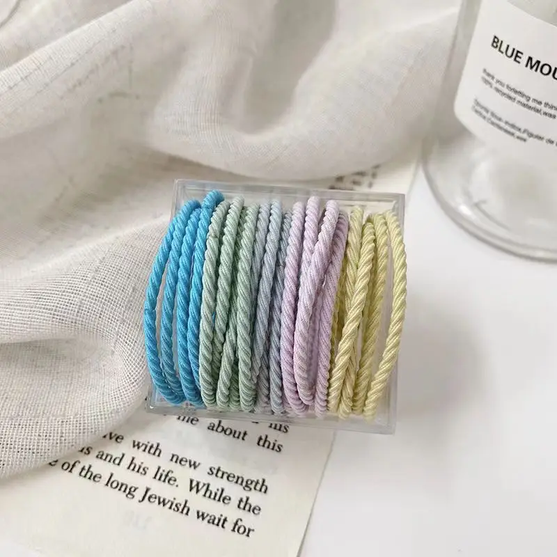 50 Pcs Colorful Hair Rope Rubber Band for Women