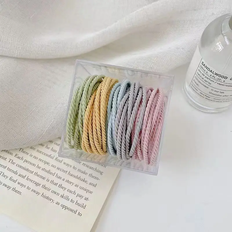 50 Pcs Colorful Hair Rope Rubber Band for Women