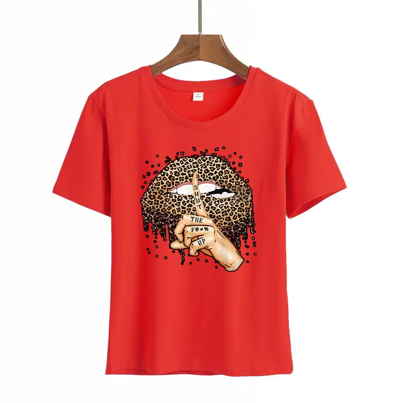 Women Black Heartbeat Graphic T-Shirt Short Sleeve