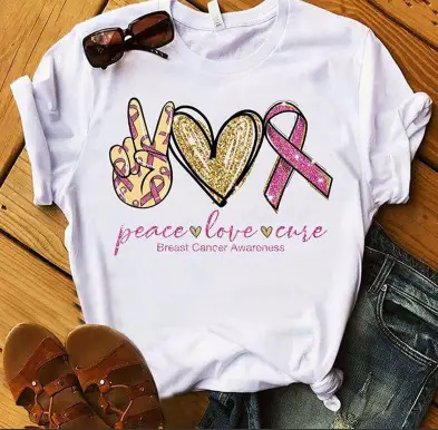 Women Black Heartbeat Graphic T-Shirt Short Sleeve