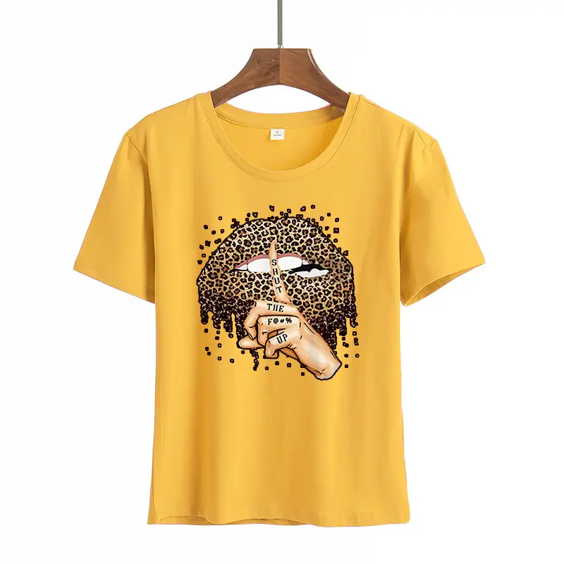 Women Black Heartbeat Graphic T-Shirt Short Sleeve