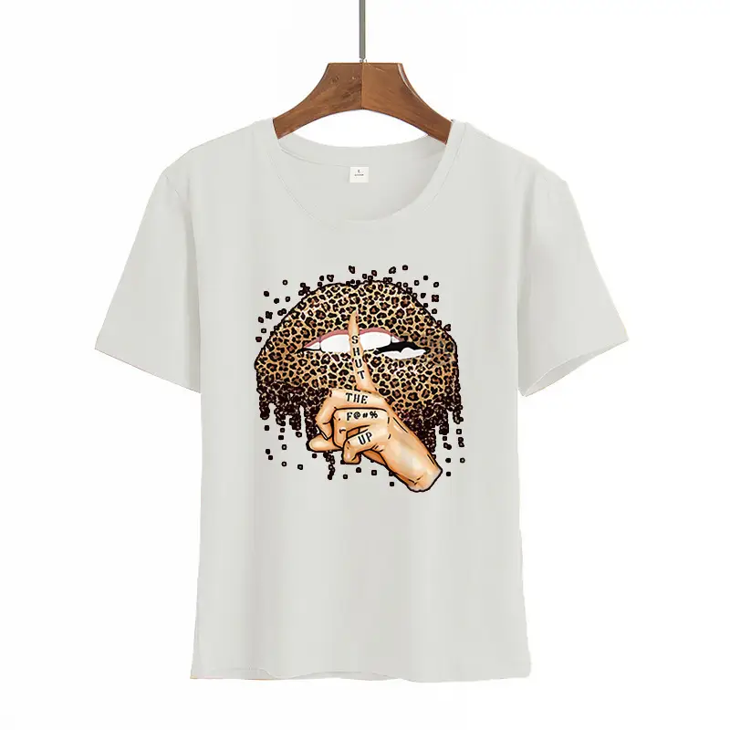 Women Black Heartbeat Graphic T-Shirt Short Sleeve