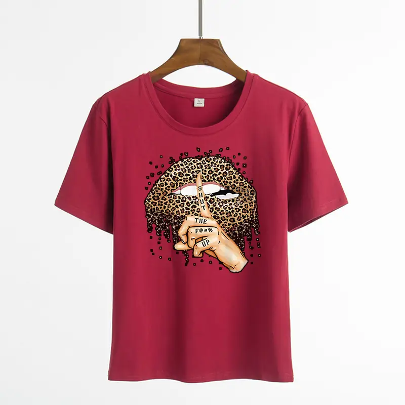 Women Black Heartbeat Graphic T-Shirt Short Sleeve