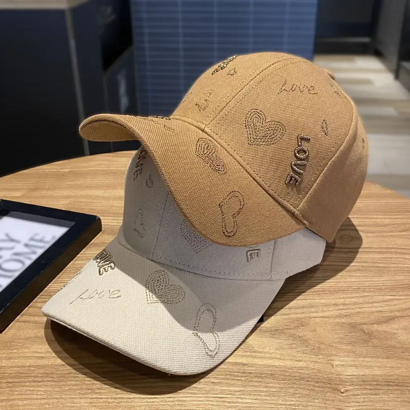 Love Embroidered Hard Cap for Kids All Match - Image 7