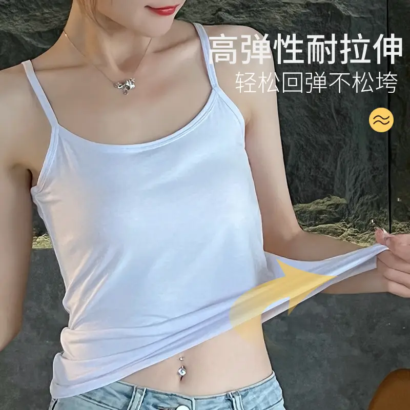 Women Grey Modal Camisole Large Summer Wear
