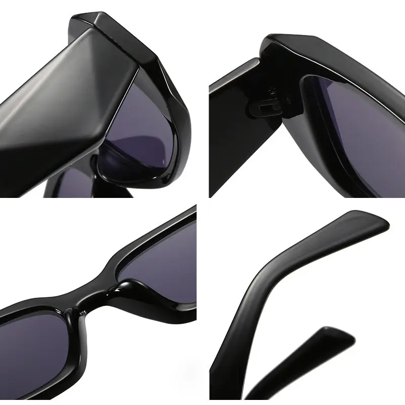 2022 Sunglasses Women White Frame Black Sunglasses - Image 10