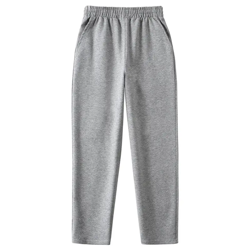 Gray Sports Pants for Kids Summer School Pants