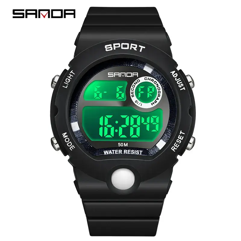 Sanda Sport Digital Watch Purple Casual Watch - Image 4