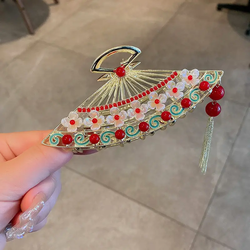 Guofeng Pearl Hairpin with Tassel for Women - Image 6