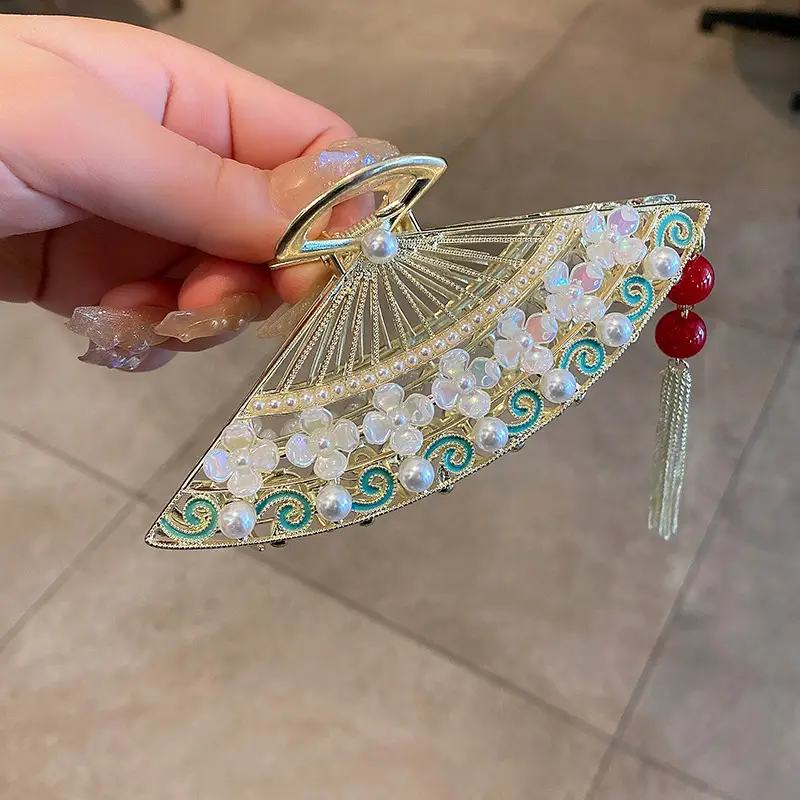 Guofeng Pearl Hairpin with Tassel for Women - Image 7