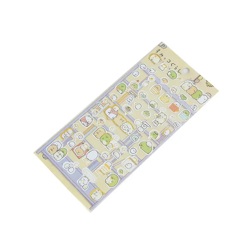 Flat stickers Korean stationery Japanese corner biological journal decoration gilding cartoon animal watermelon stickers stickers