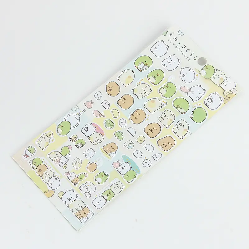 Flat stickers Korean stationery Japanese corner biological journal decoration gilding cartoon animal watermelon stickers stickers