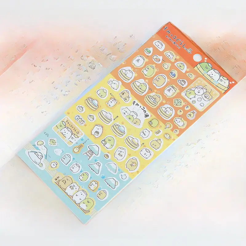 Flat stickers Korean stationery Japanese corner biological journal decoration gilding cartoon animal watermelon stickers stickers