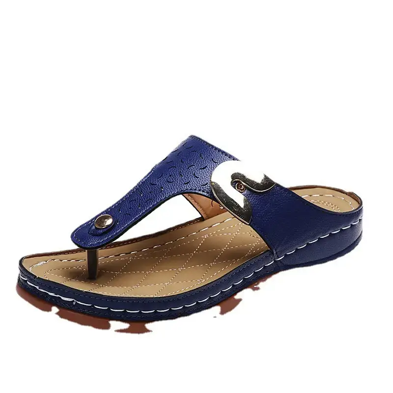 Women's Red Wedge Sandals Spring Summer Beach Slippers - Image 10