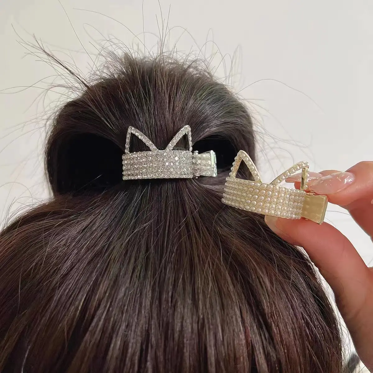 Cat Ear Hairpin for Women High Ponytail Clip - Image 10
