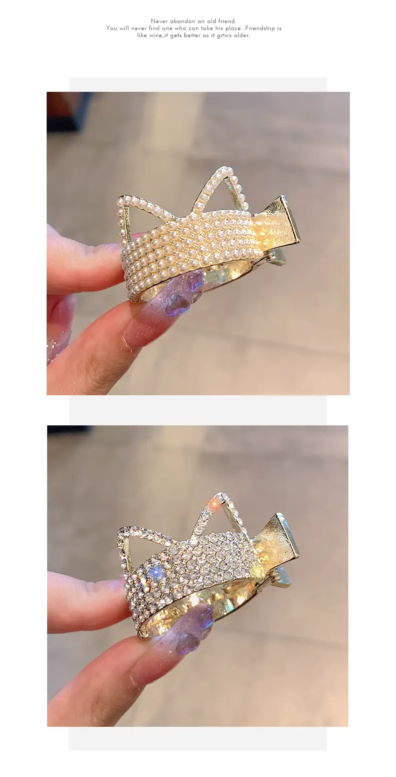 Cat Ear Hairpin for Women High Ponytail Clip — feature 10