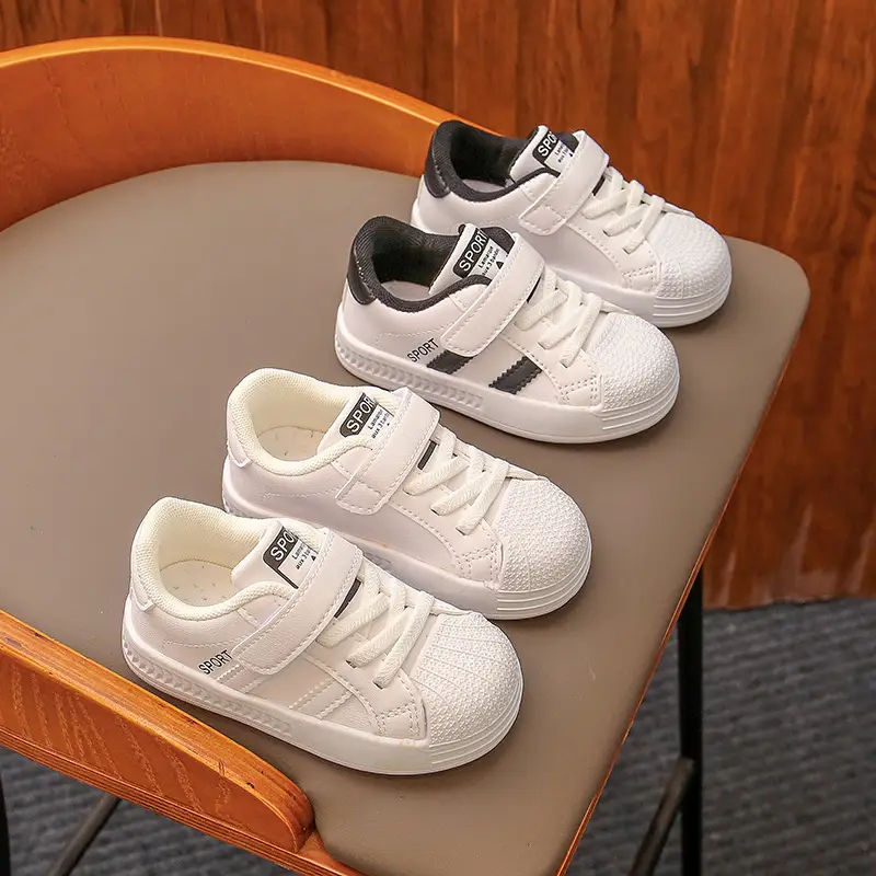 White Kids Sneakers for Boys Girls Baby Toddler Shoes