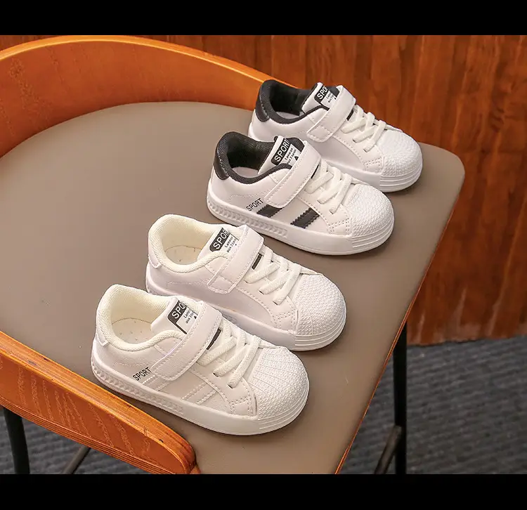 White Kids Sneakers for Boys Girls Baby Toddler Shoes — feature 10