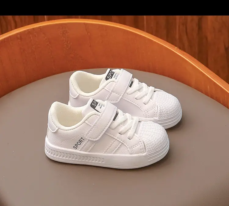 White Kids Sneakers for Boys Girls Baby Toddler Shoes — feature 13