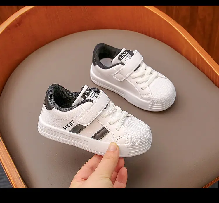 White Kids Sneakers for Boys Girls Baby Toddler Shoes — feature 18