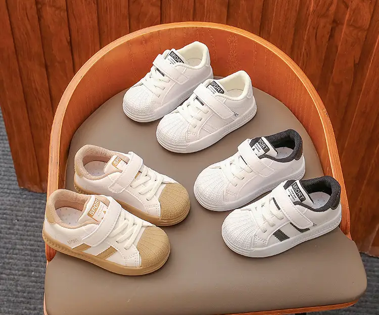 White Kids Sneakers for Boys Girls Baby Toddler Shoes — feature 9
