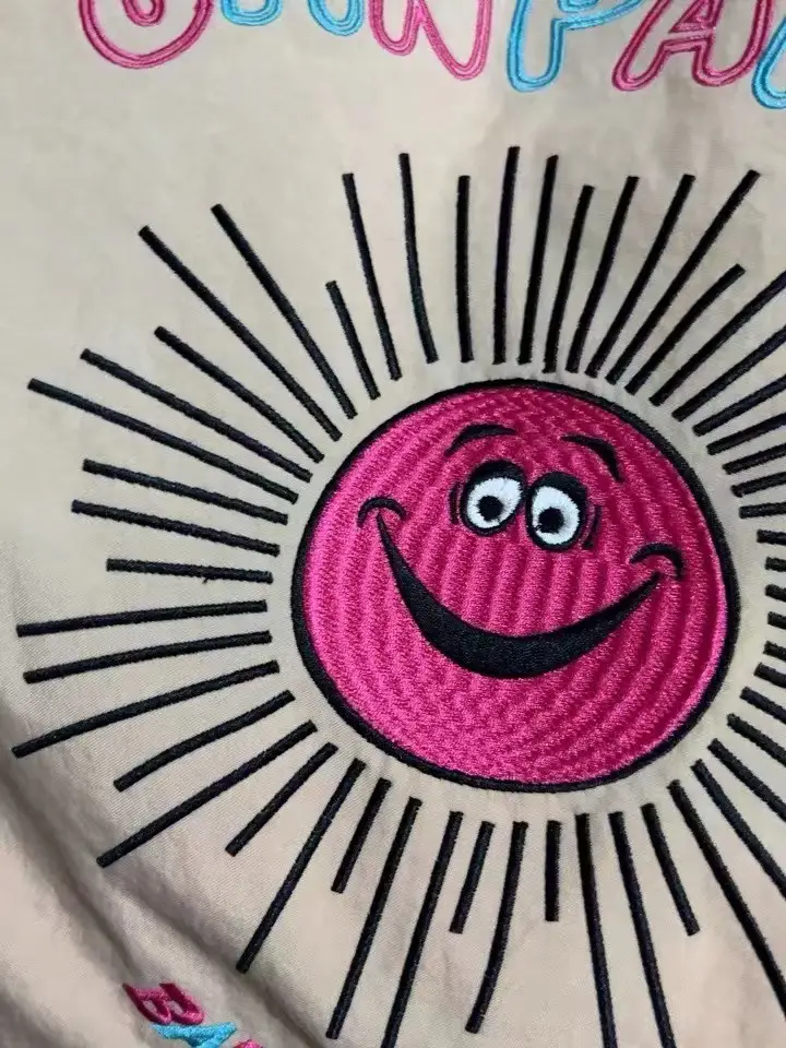 Pink Embroidered Waterproof Women's Shoulder Bag — feature 8