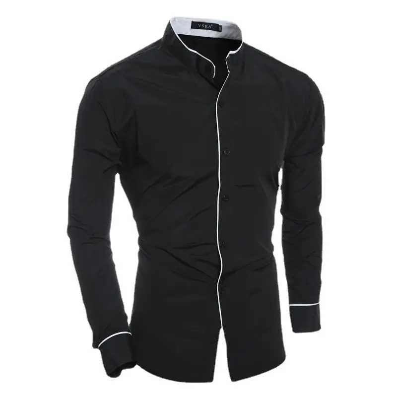 2023 Men's White Slim Fit Casual Shirt - Image 8
