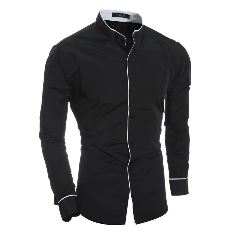 2023 Men's White Slim Fit Casual Shirt - Image 2