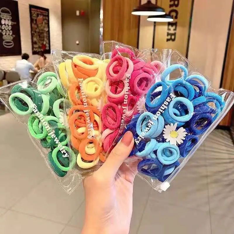 Kids Hair Tie Ring Rubber Band 3cm Loop Headband - Image 10