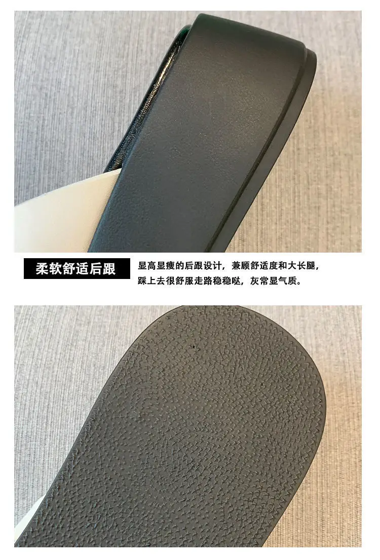Women Black Korean Muffin Flip Flops Thick Sole 2023 — feature 2