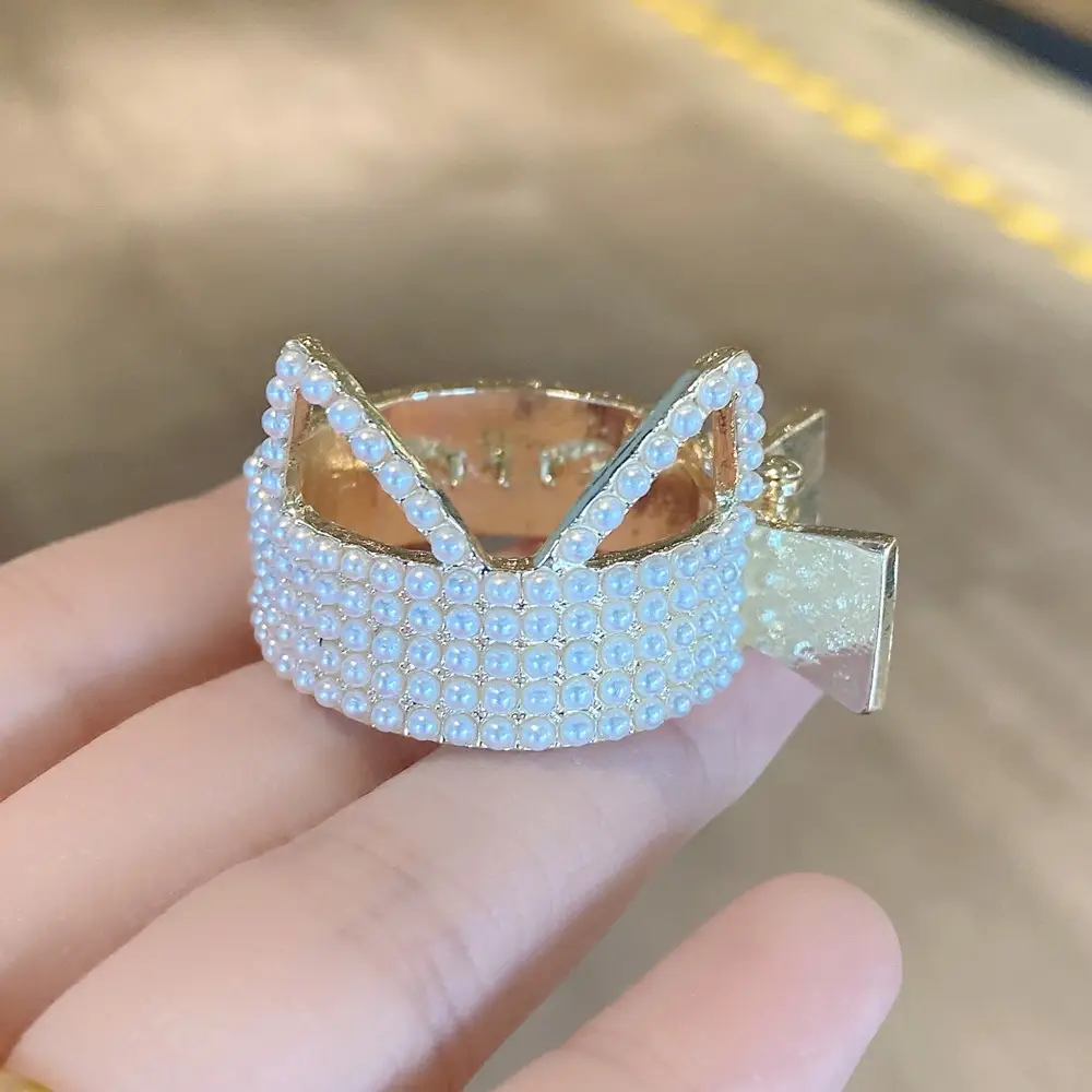 Cute Cat Ears Full Drill Hairpin Women's Back of Head High Pony Tail Fixed Artifact Claw Summer Small Grab Clip Headwear - Image 6
