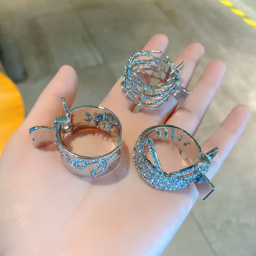 Cute Cat Ears Full Drill Hairpin Women's Back of Head High Pony Tail Fixed Artifact Claw Summer Small Grab Clip Headwear - Image 7
