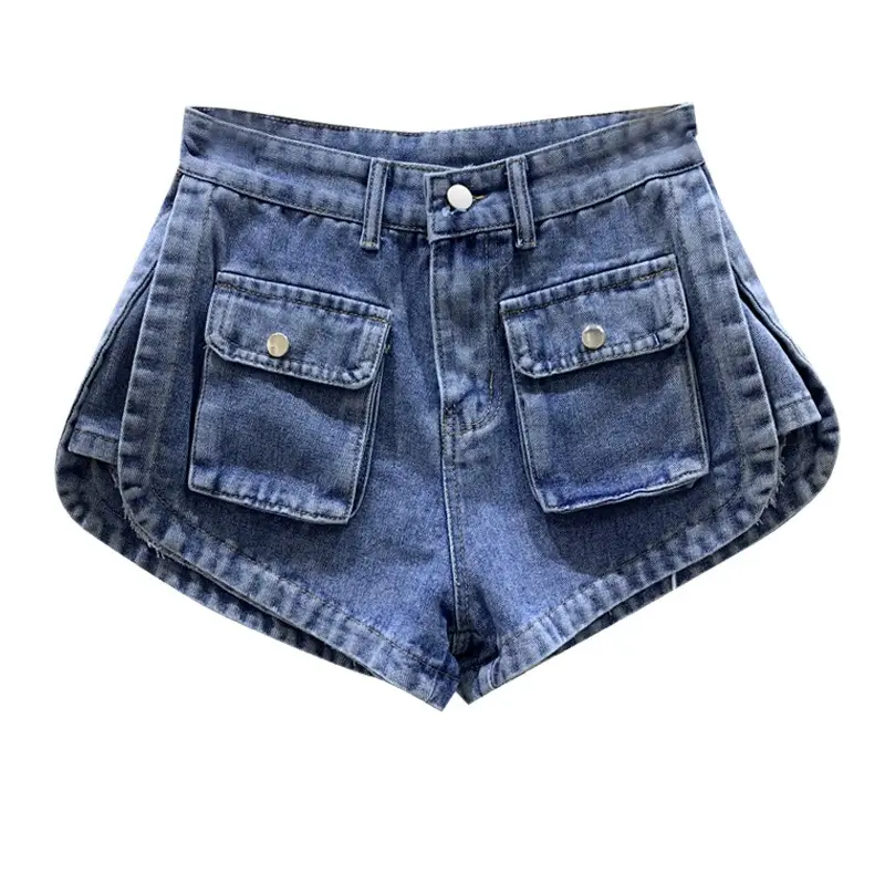 Women Denim Shorts 2022 Summer Slimming High Waist - Image 6