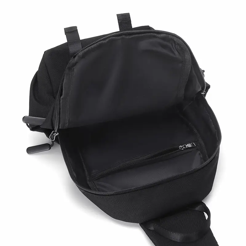 Men's Waterproof Crossbody Bag Black Travel Commute