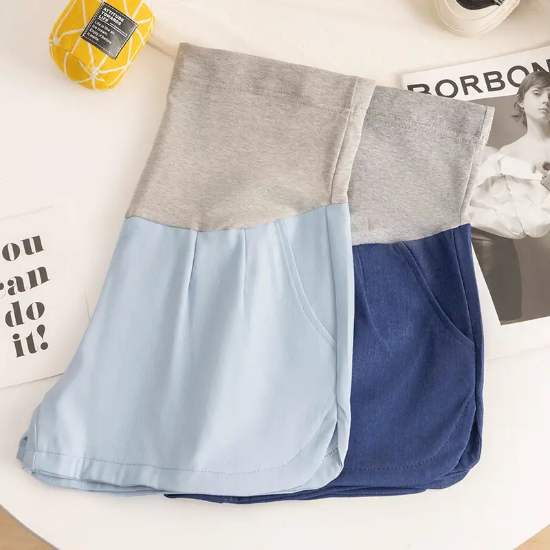 Maternity Pants 2025 Summer Grey Wide Leg Plus Size - Image 10