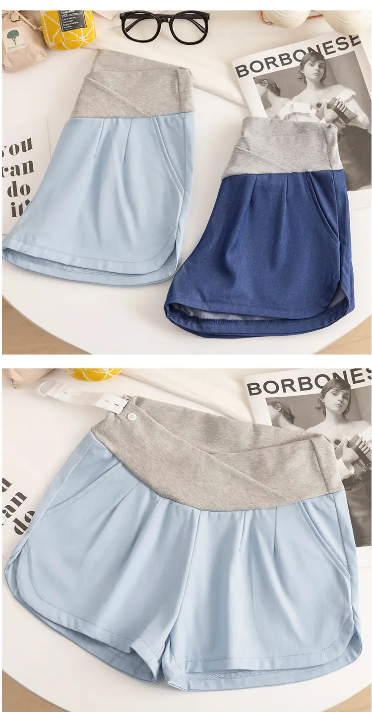 Maternity Pants 2025 Summer Grey Wide Leg Plus Size — feature 11