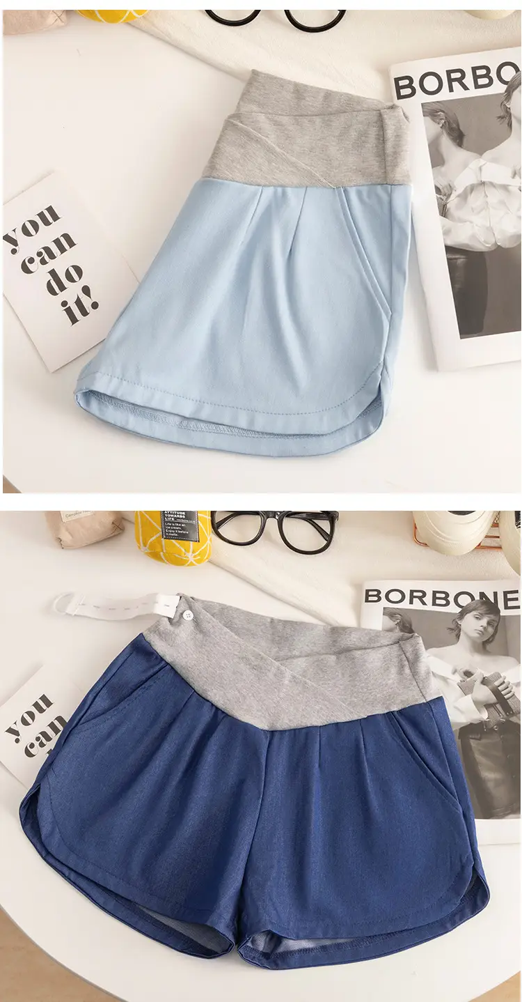 Maternity Pants 2025 Summer Grey Wide Leg Plus Size — feature 12