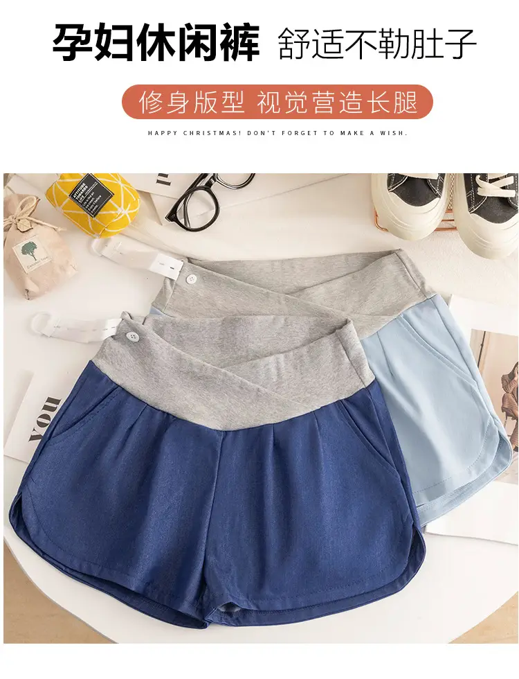 Maternity Pants 2025 Summer Grey Wide Leg Plus Size — feature 2