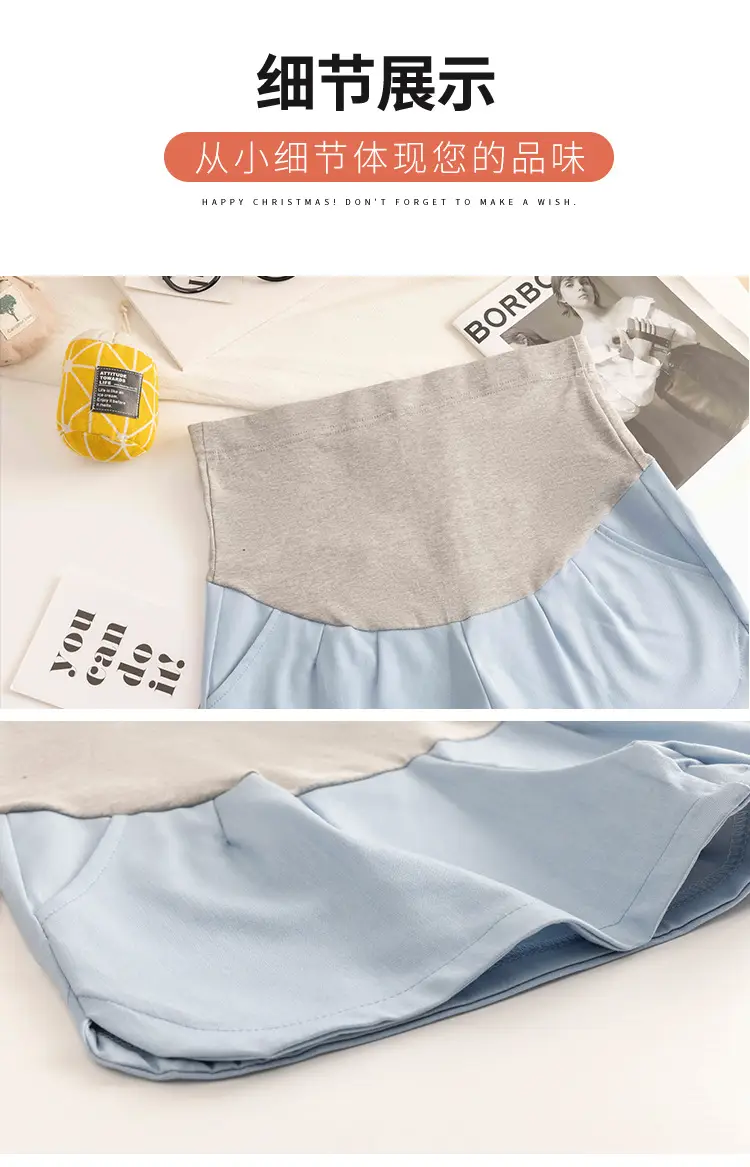 Maternity Pants 2025 Summer Grey Wide Leg Plus Size — feature 28
